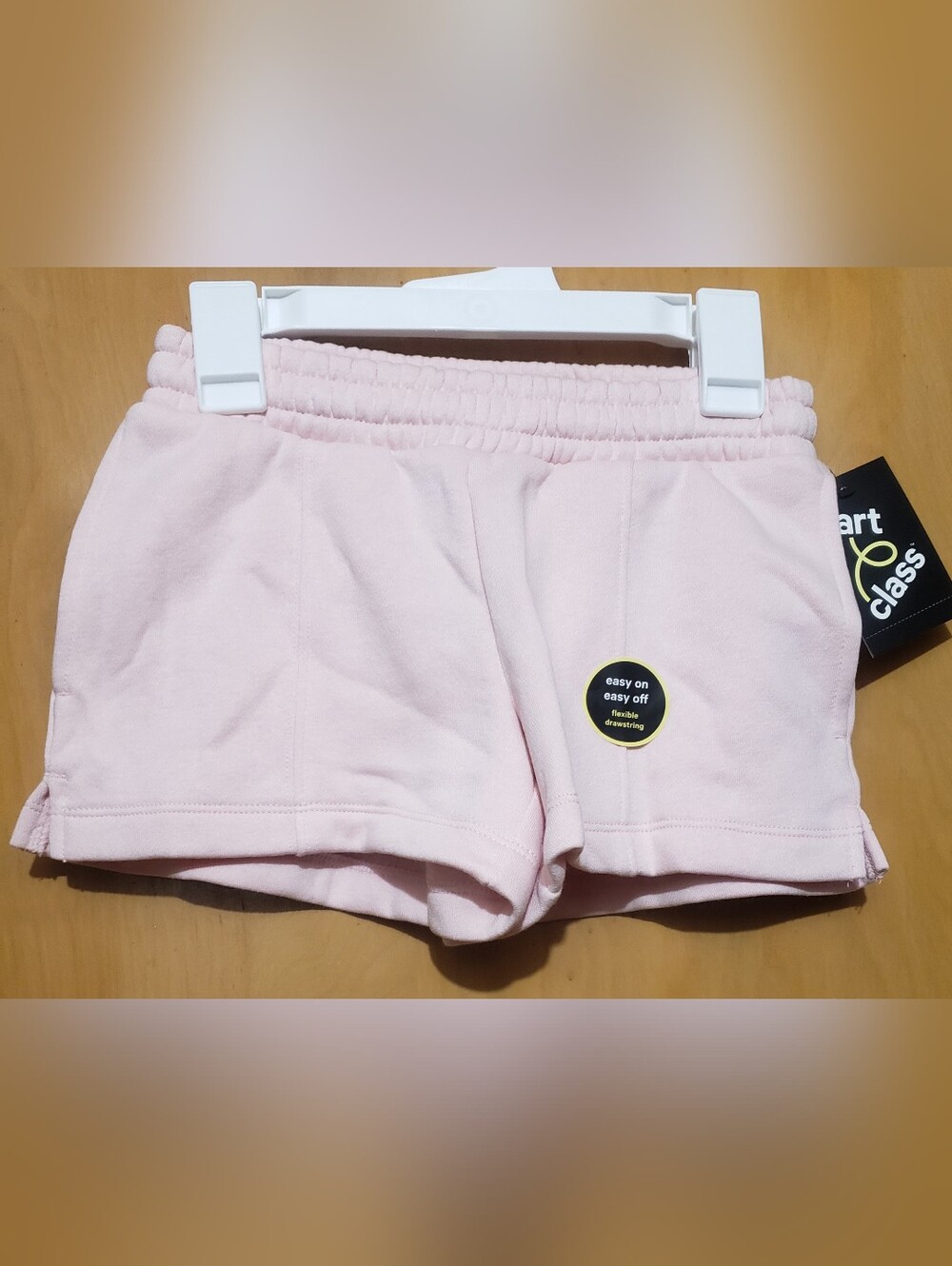 art class Light Pink Knit Elastic-Waist Shorts